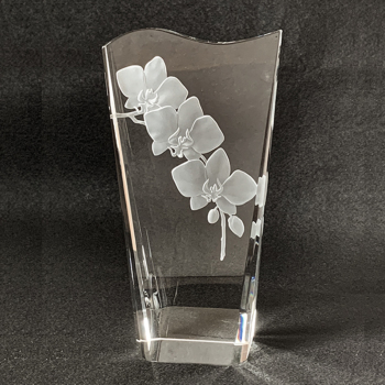クリスタルオブジェ 胡蝶蘭 | ガラスアート ギフト アトリエピジョン
